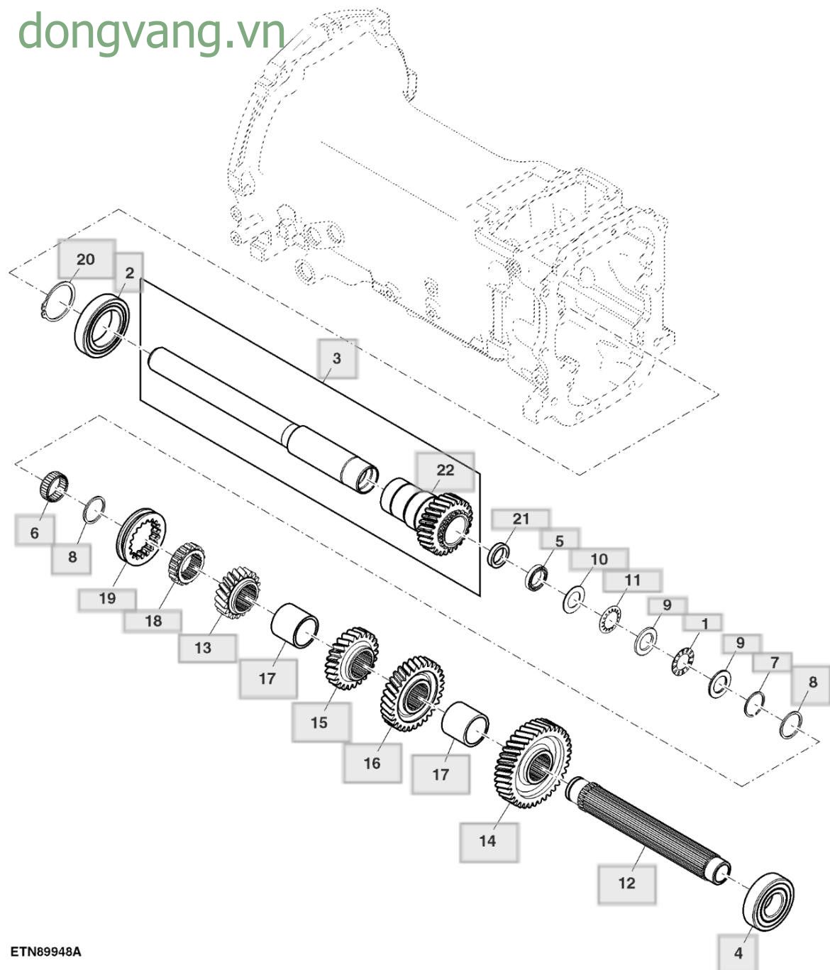 Drive Shaft, Dual Clutch - ST767049